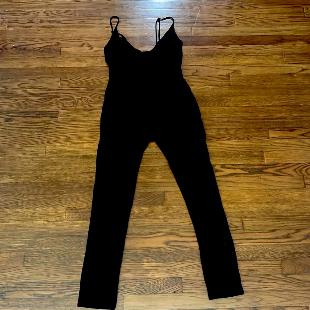 Naked Wardrobe women black jumpsuit size L large $30